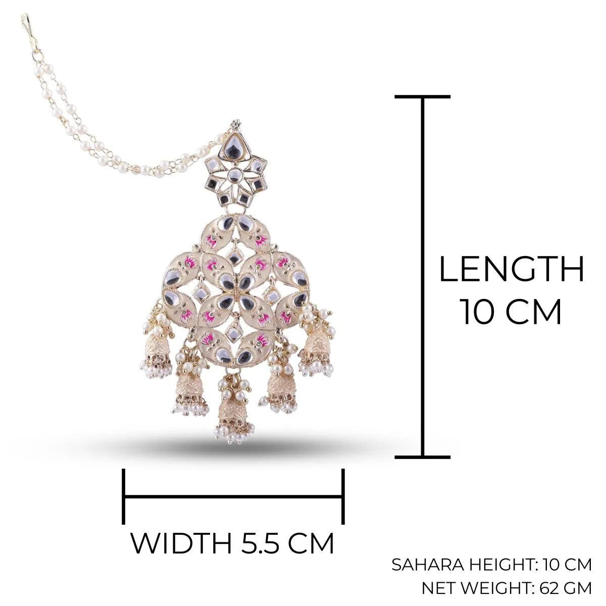 Ivory Nyasa Designer Earring with Sahara