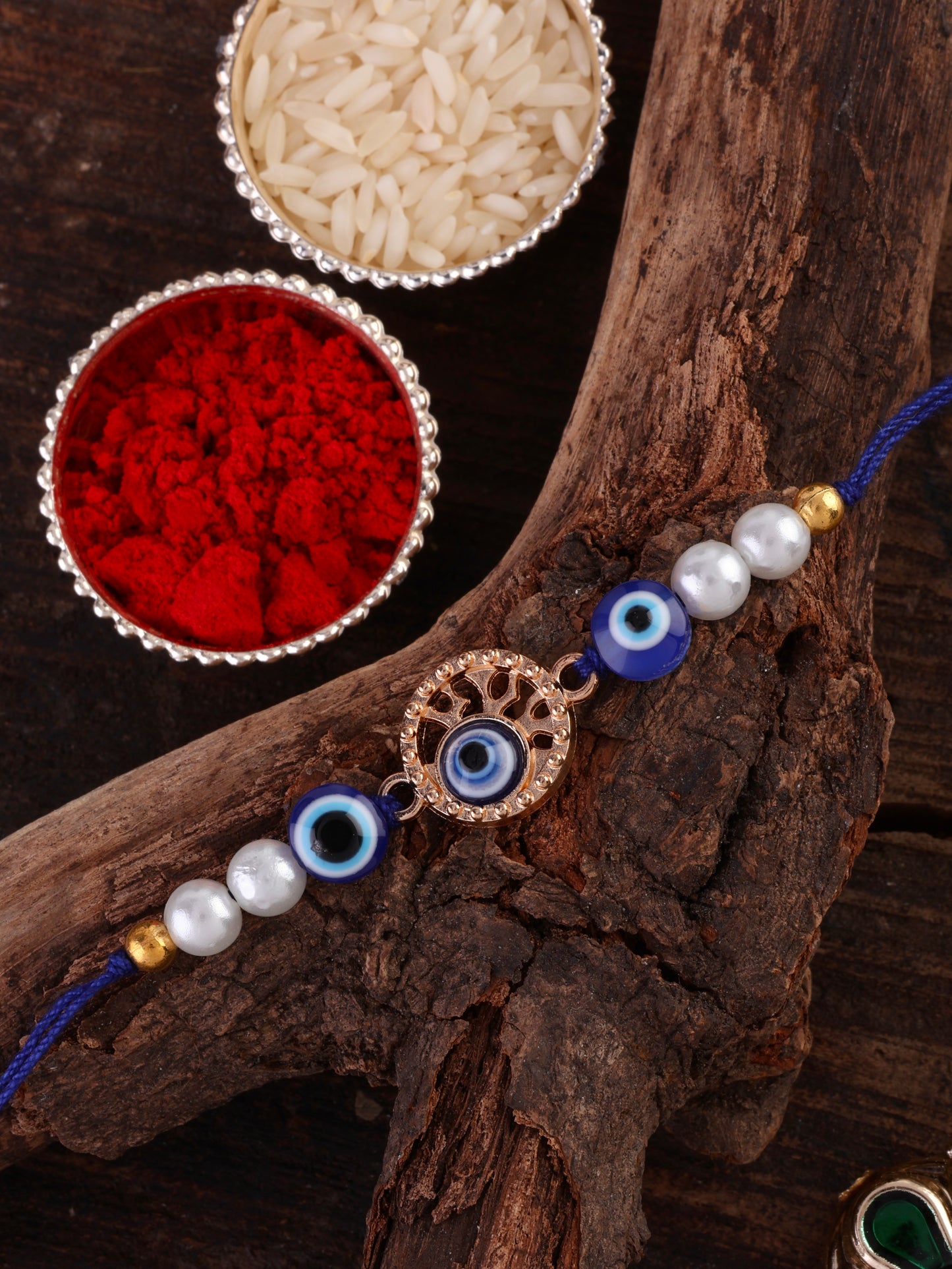 Sharv Evil Eye Rakhi with Tilak Set and Card