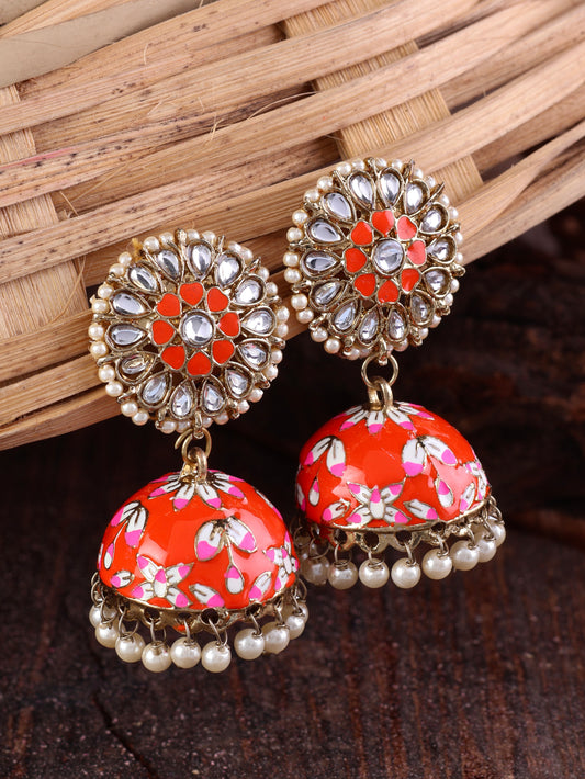 Orange Nimrat Meena Jhumka