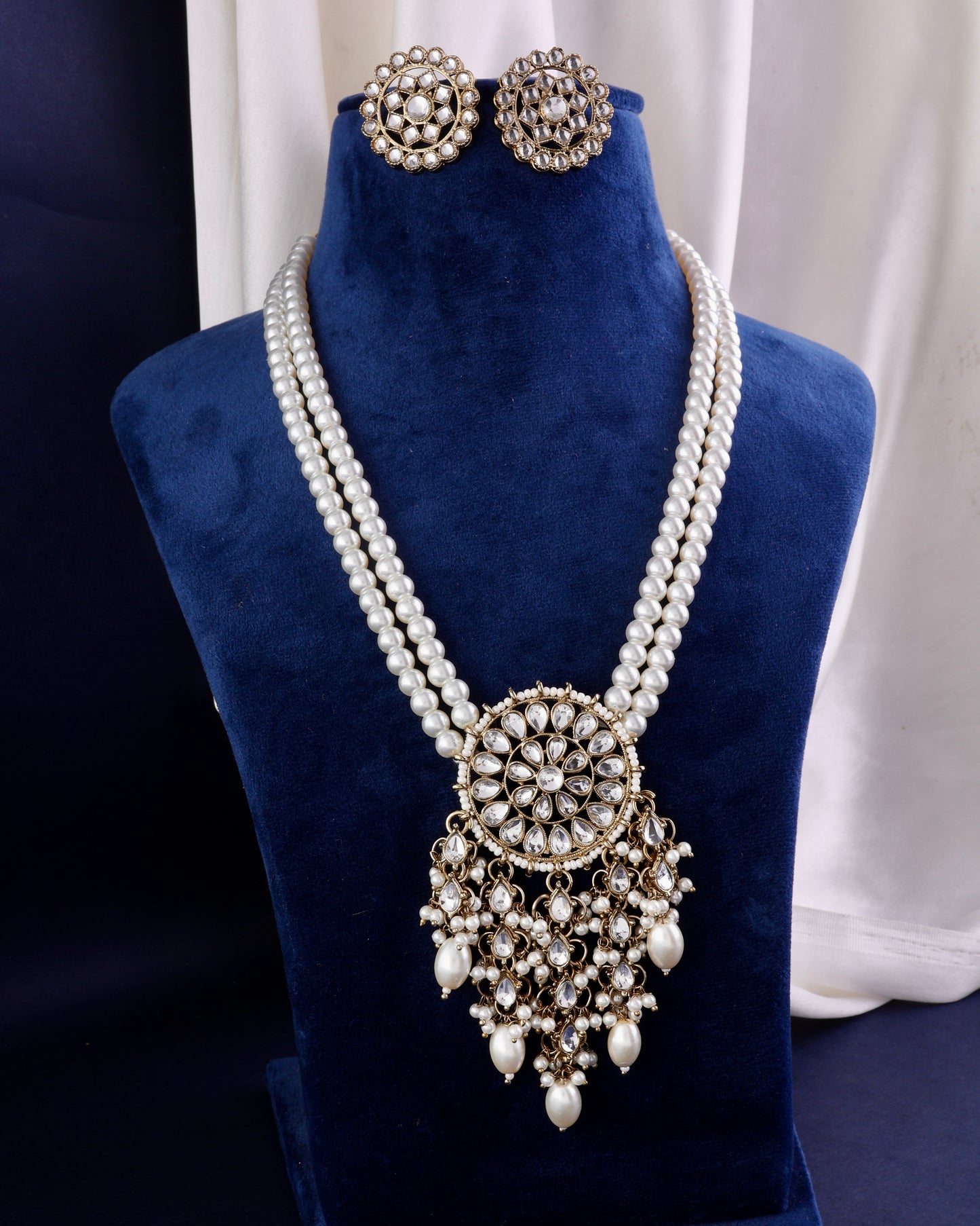 Nivah Pearl Kundan Long Set