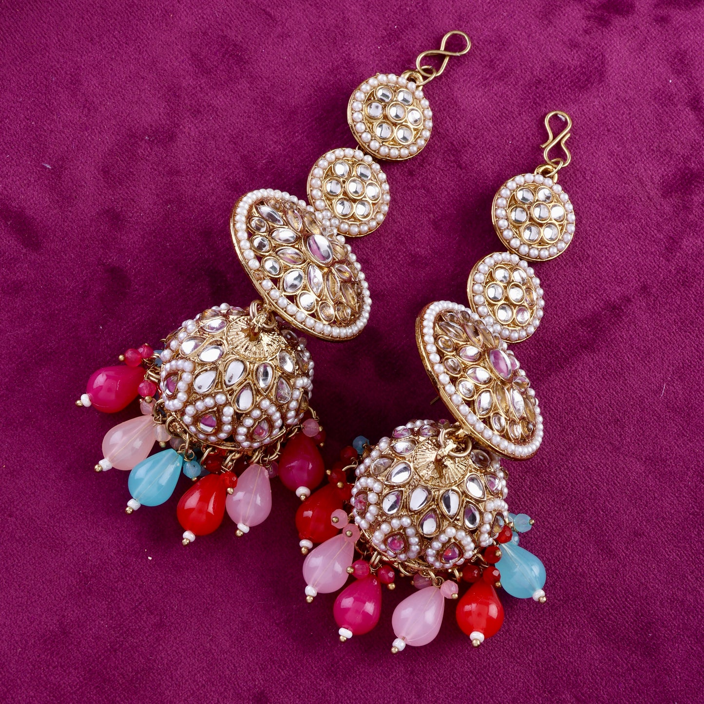 Multi Rukhsar Statement Jhumka
