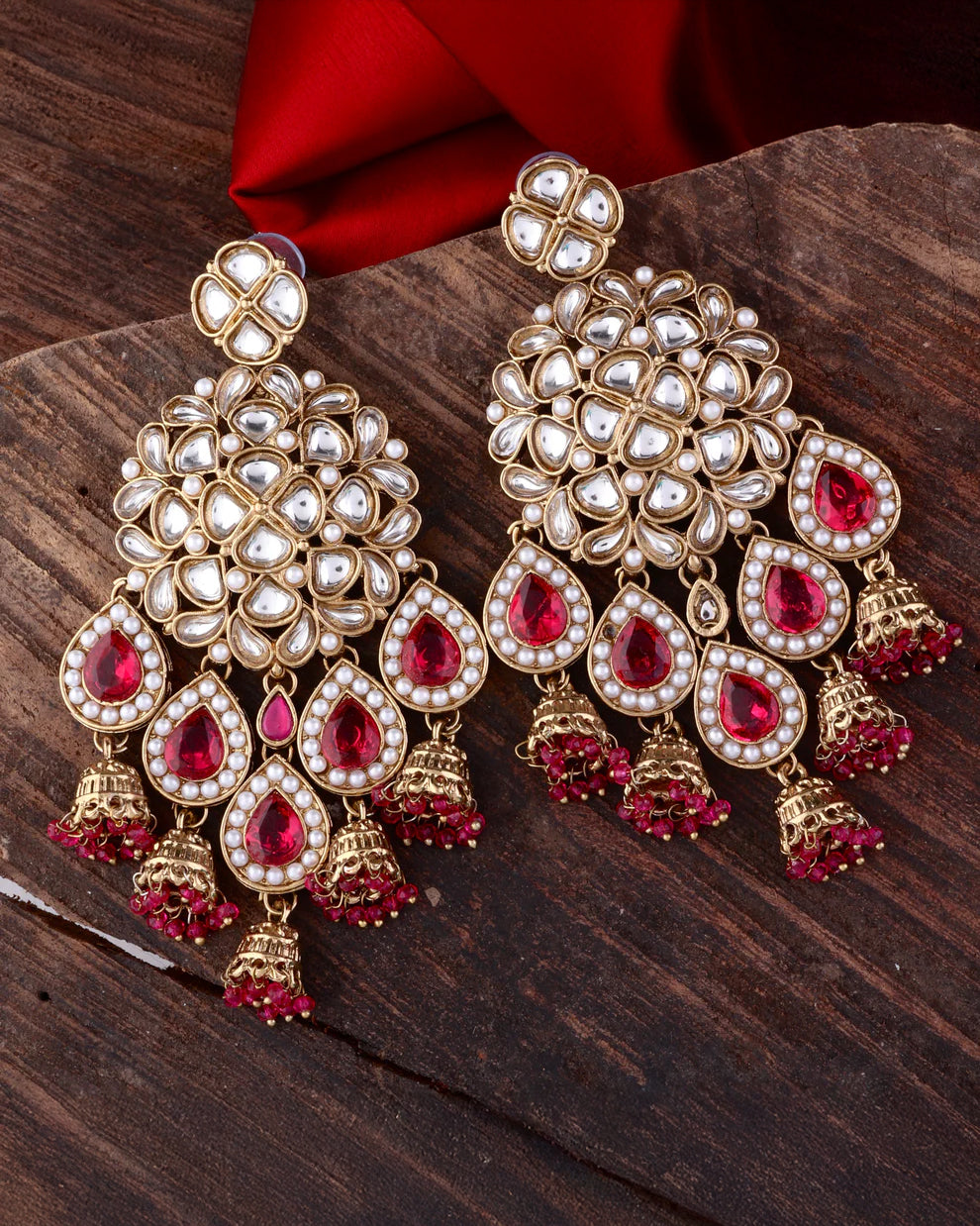Pink Dharna Designer Earring