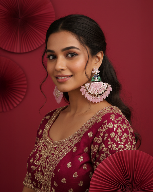 Blush Mayank Designer Chandbali Earring
