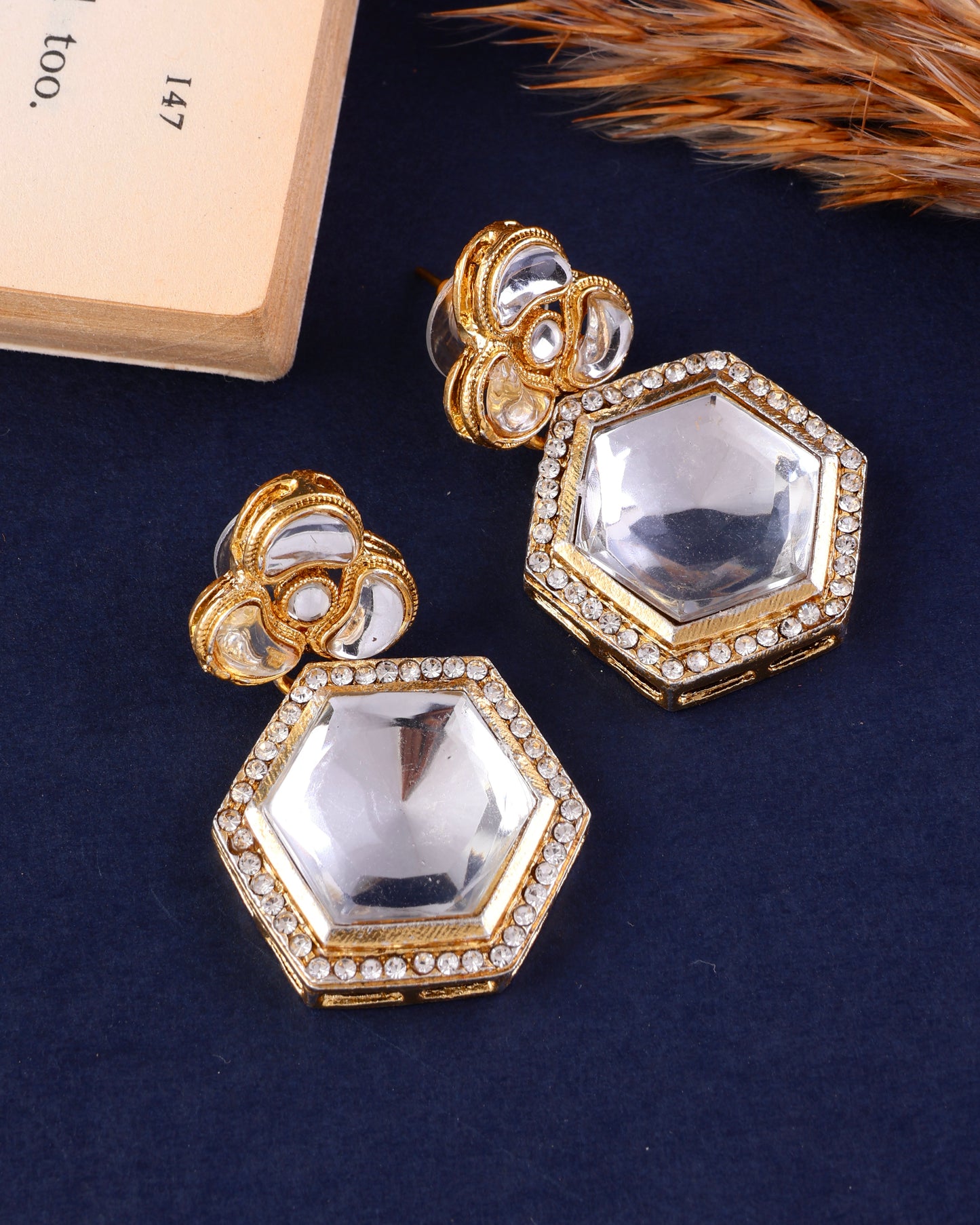 Vrihaan Combo of 3 Zircone Earring