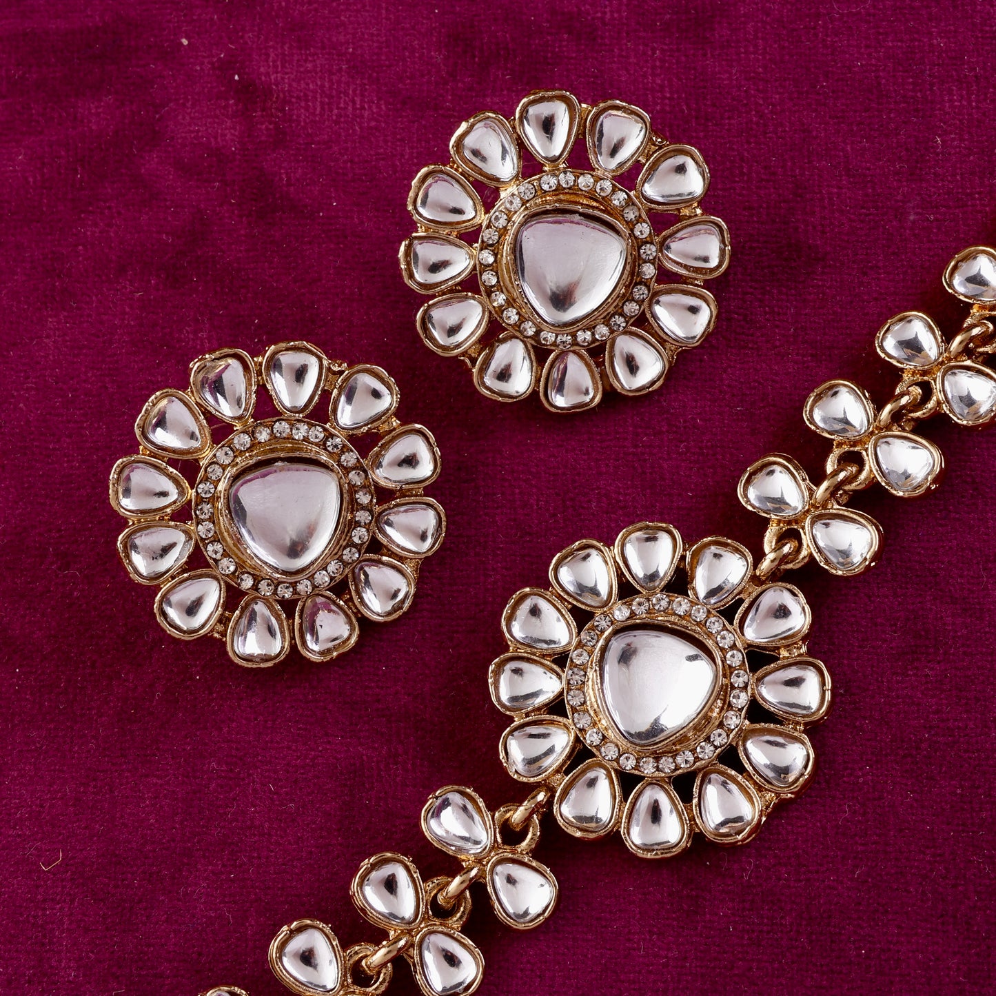 Eknoor Indo Western Necklace With Earrings