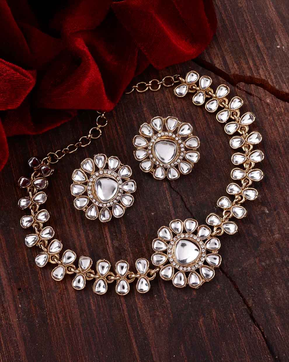 Eknoor Indo Western Necklace With Earrings