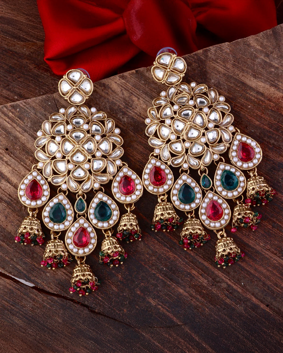 Duo Shade Dharna Designer Earring