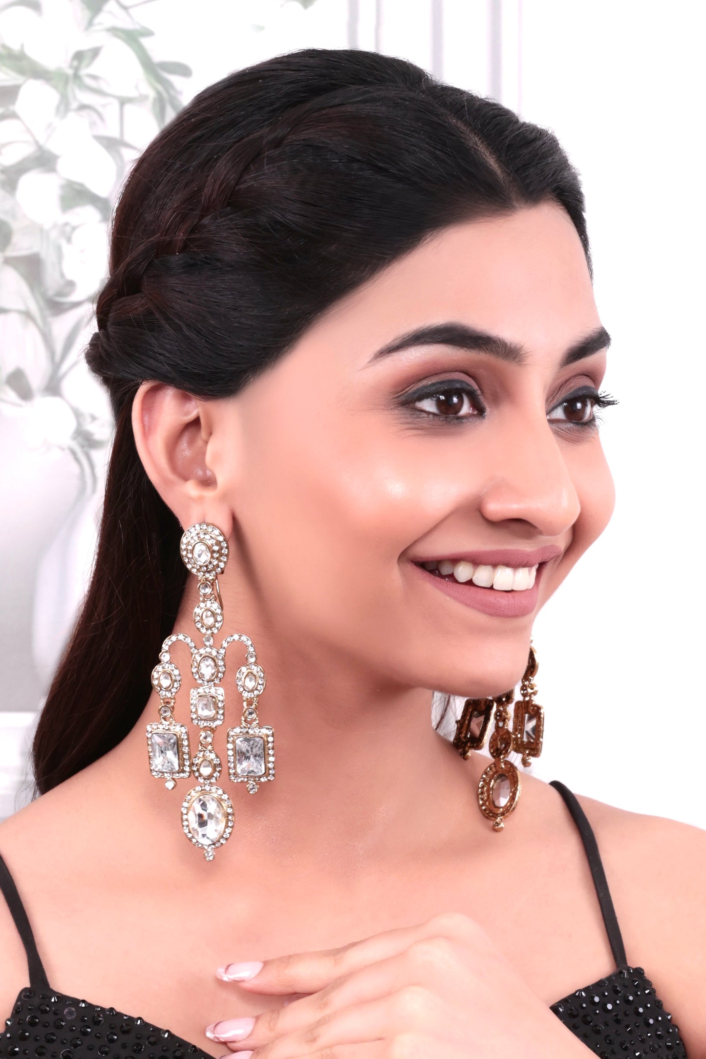 Silver Premium Ankita Bollywood Designer Earring