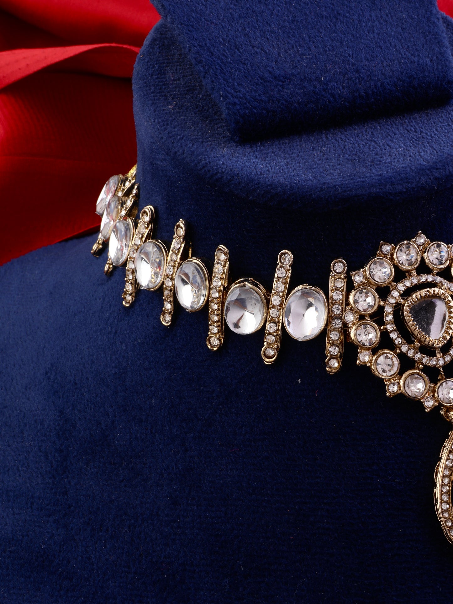 Rutba Indo Western Necklace With Earrings