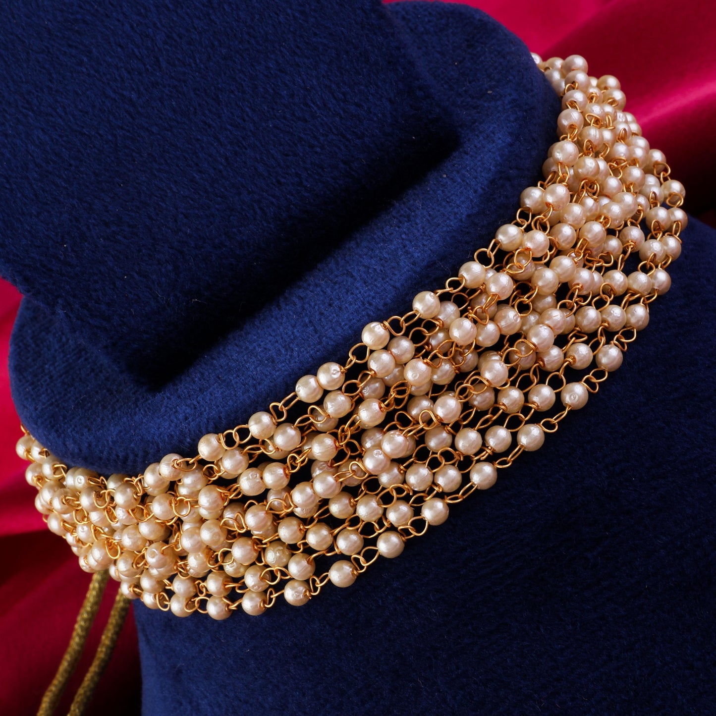 Priyasha Pearl Statement Choker NeckSet
