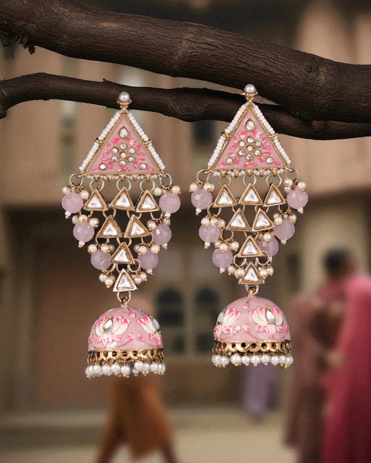 Blush Tisha Meenakari Jhumka