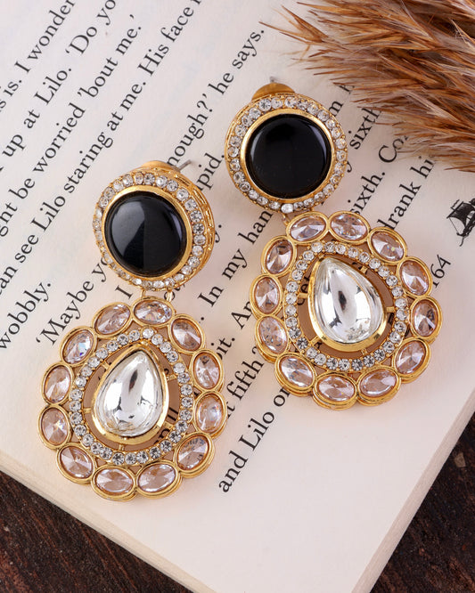 Black Oshini Designer Earring
