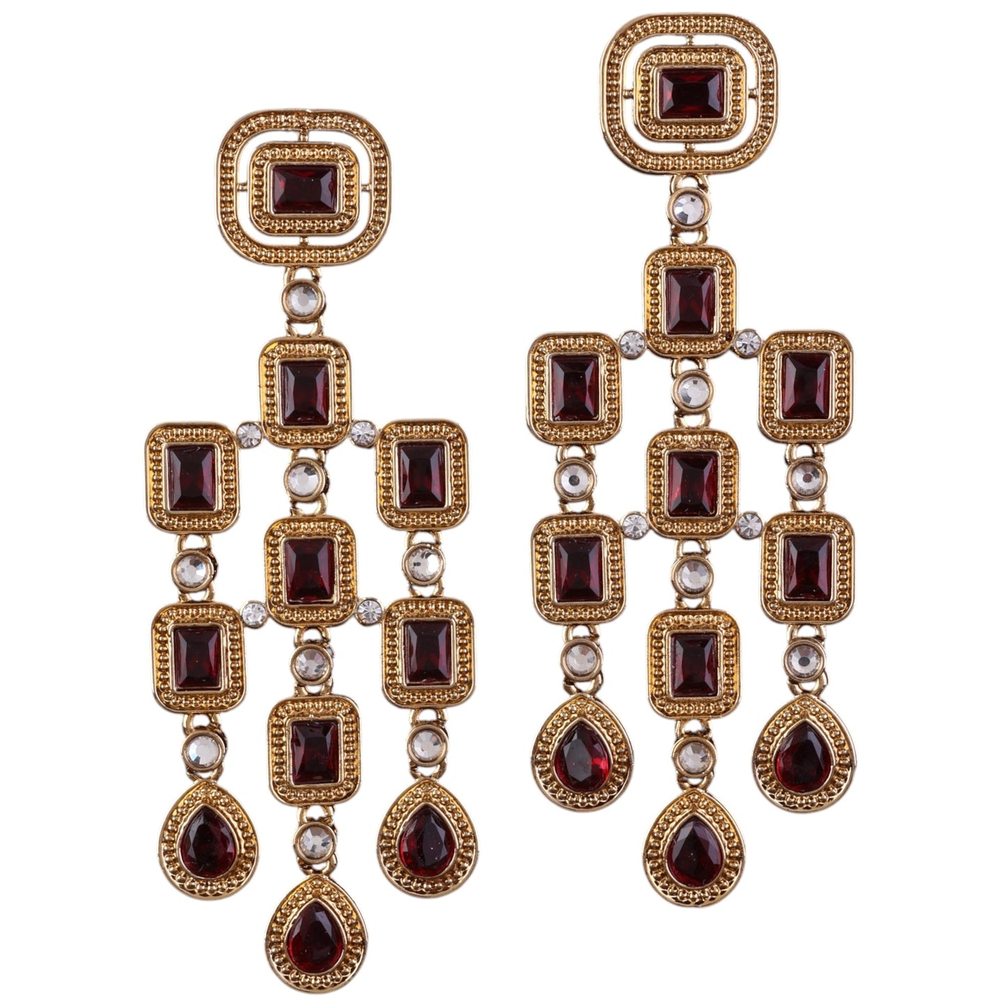 Wine Anshita Gold Designer Earring