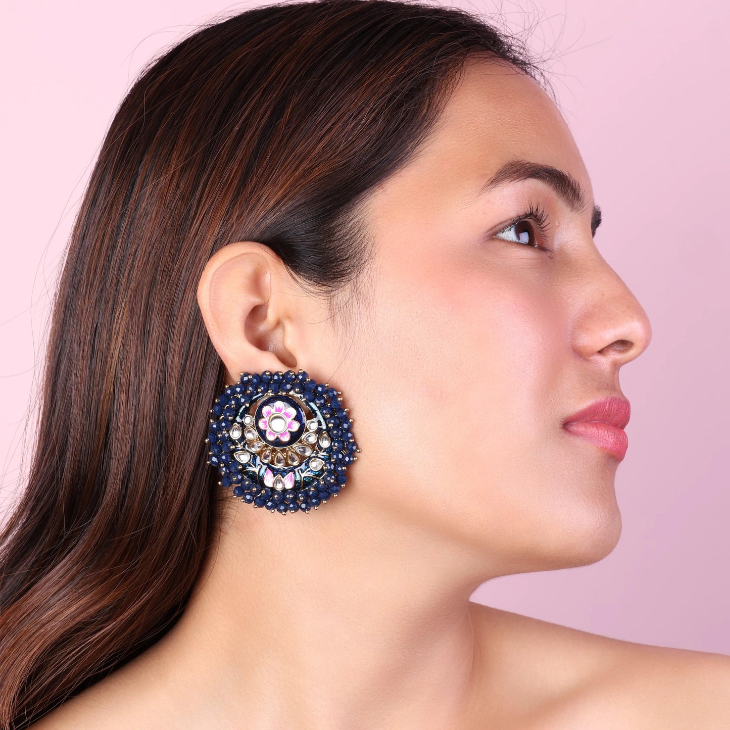 Navy Blue Ashu Meena Stud
