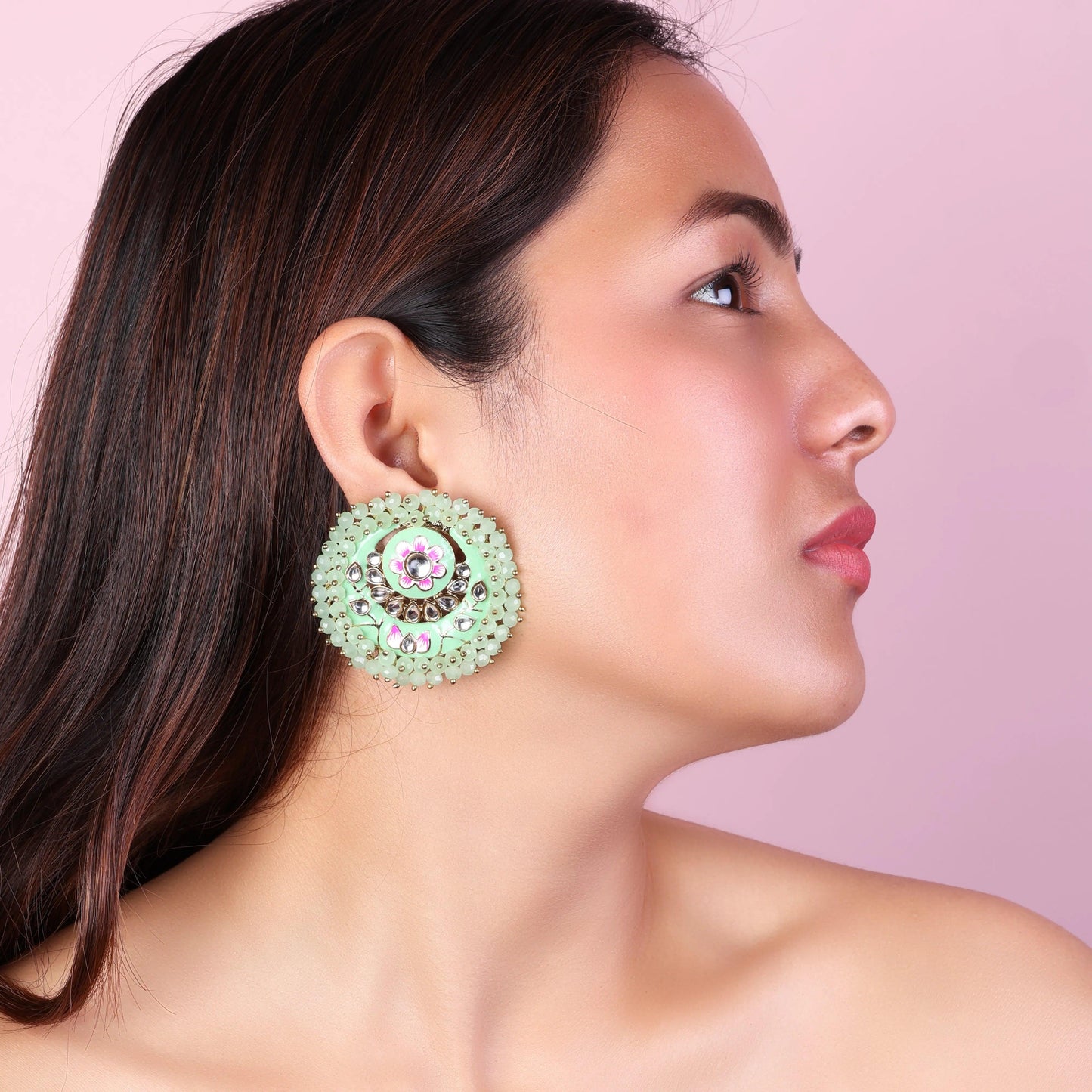 Mint Green Ashu Meena Stud