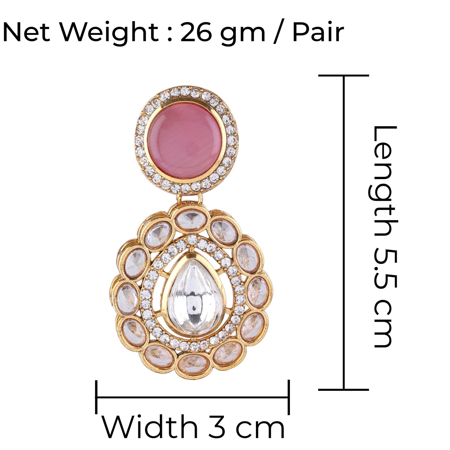 Blush Oshini Designer Earring