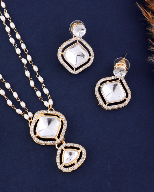 Anchal Long Necklace Set with Earring