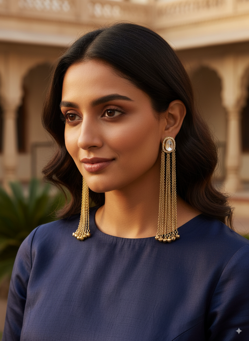 Shafaq Kashmiri Look Ghunghru Earring