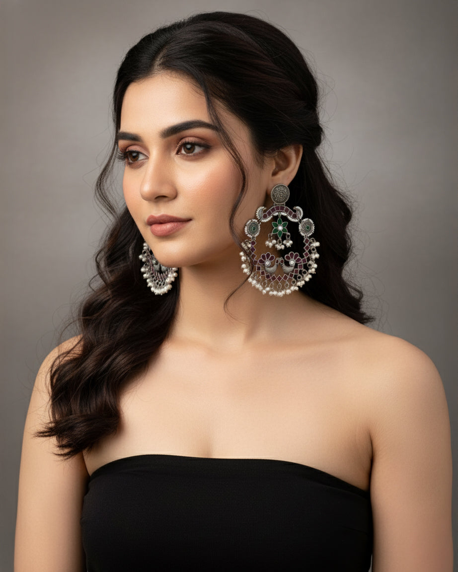 Veda Premium Lookalike Chandbali Earring