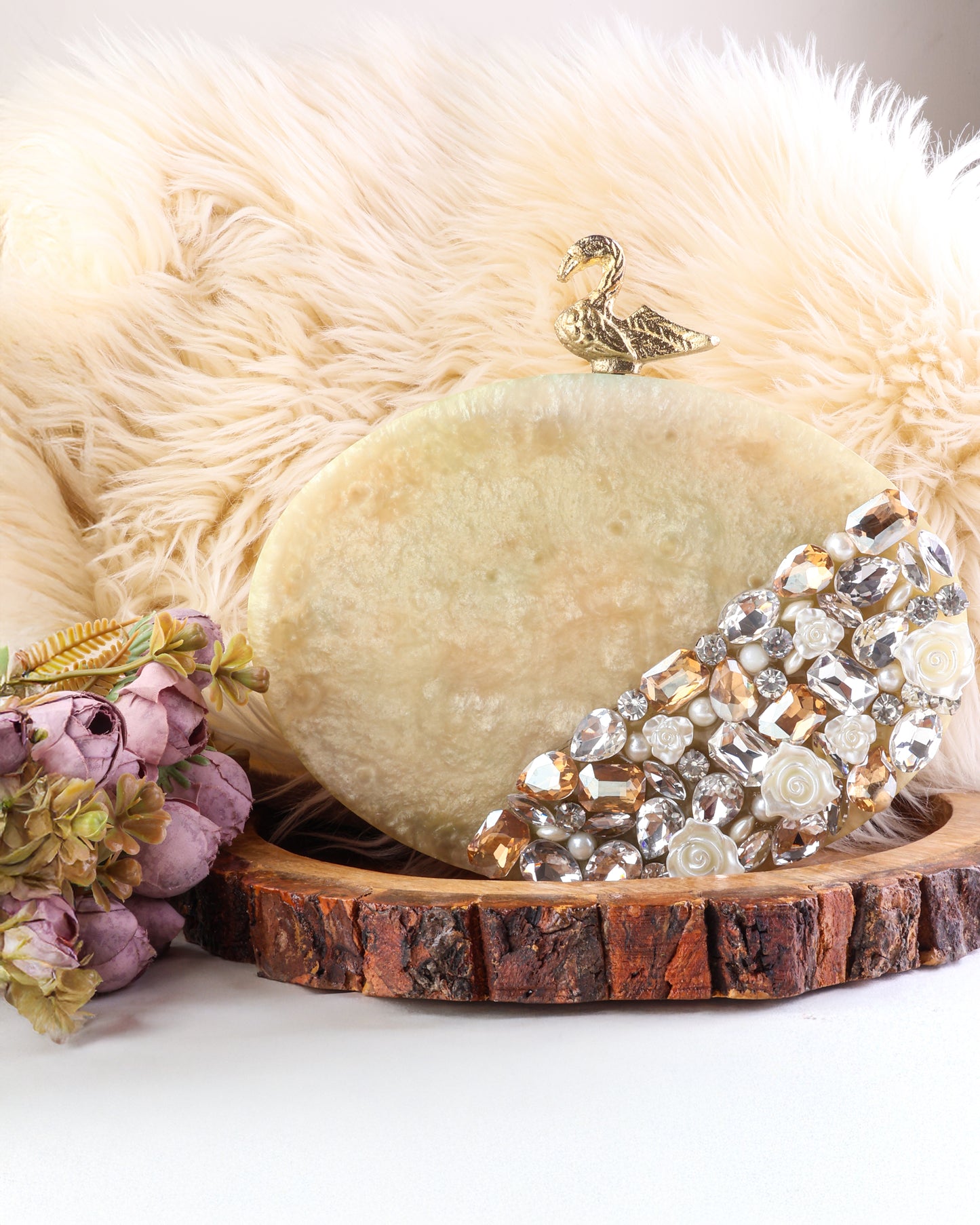 Arina Emblished Resin Clutch