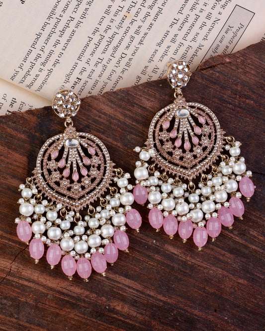 Blush Ishmeet Designer Jadau Pakistani Chandbali