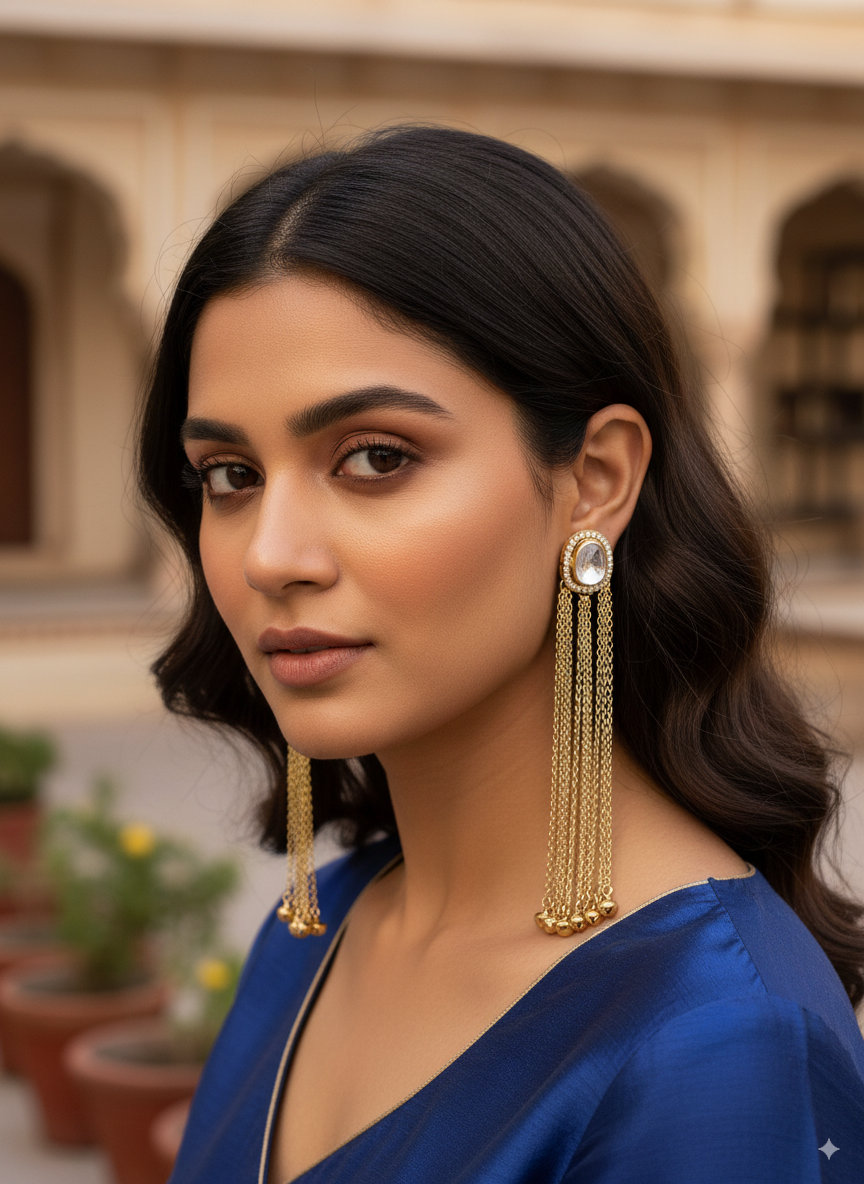 Shafaq Kashmiri Look Ghunghru Earring