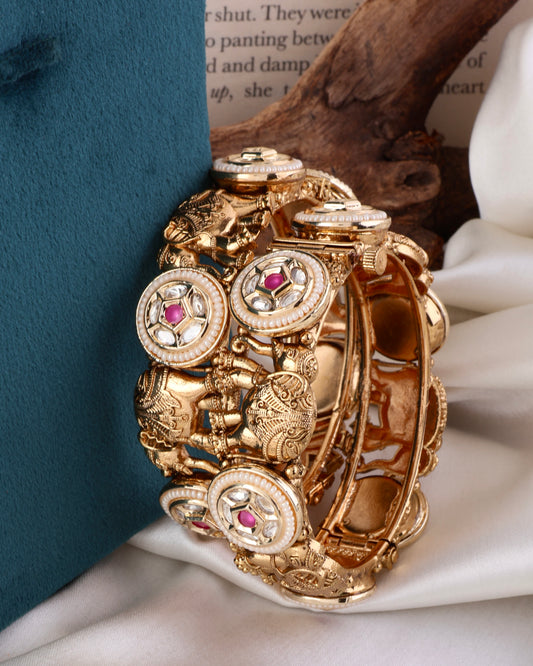 Gajika Rajwada Bangle Set