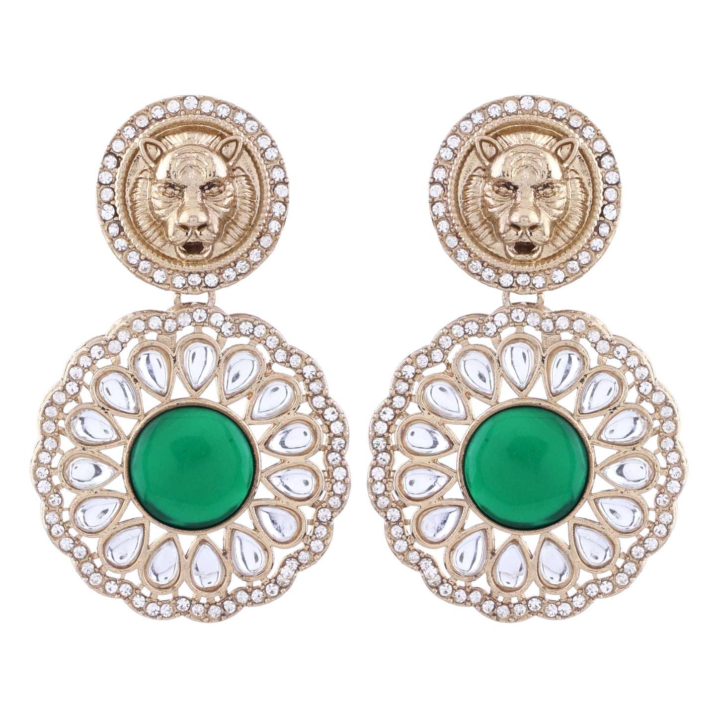 Emerald Kysa Bollywood Inspired Designer Earring
