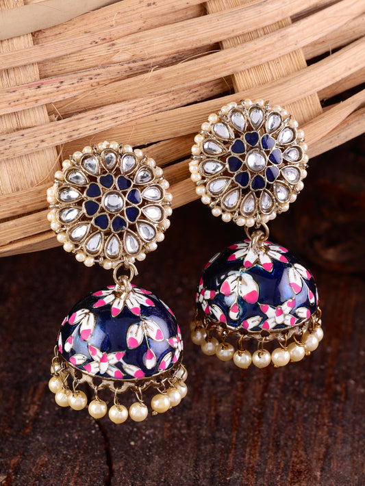 Blue Nimrat Meena Jhumka