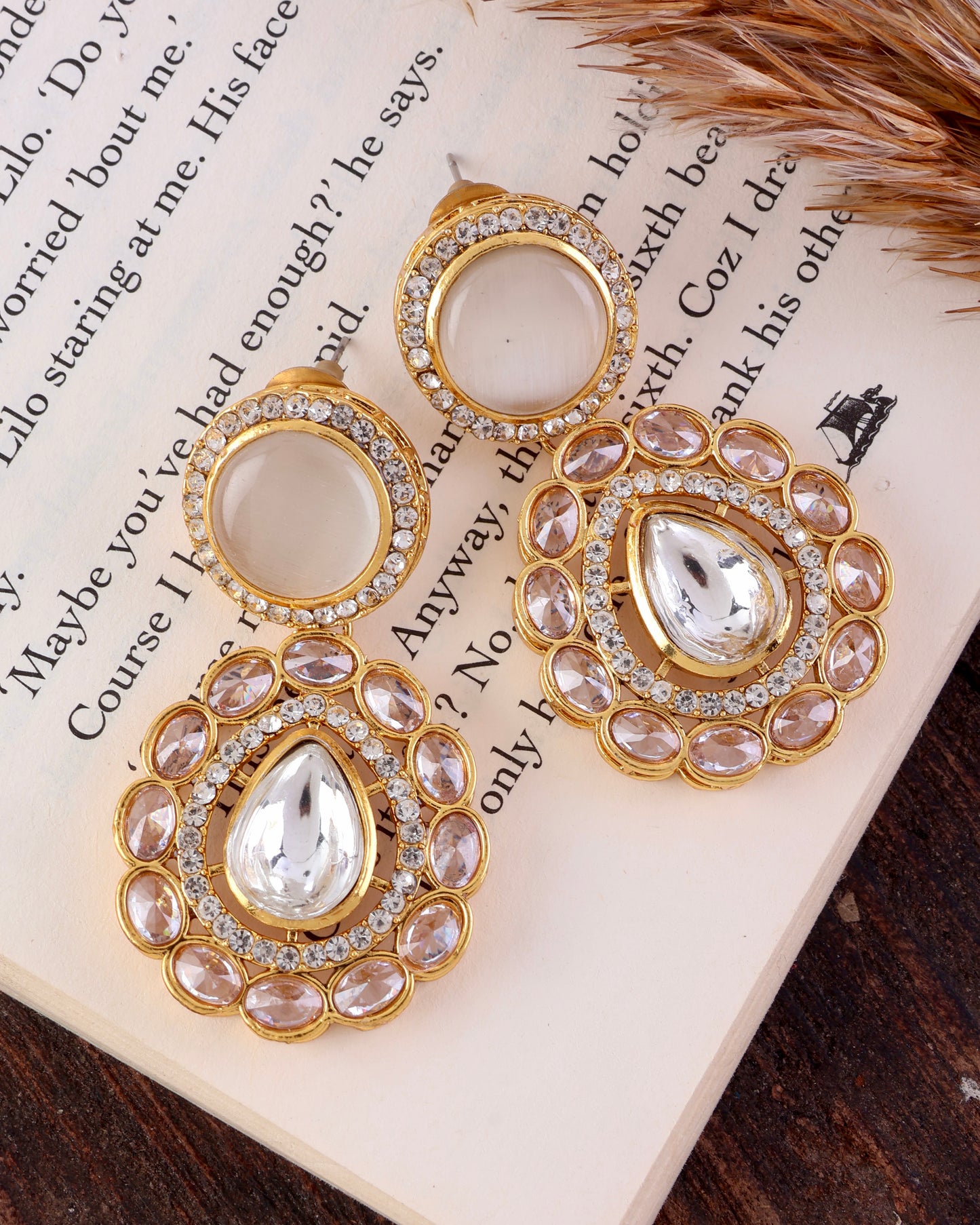 Ivory Oshini Designer Earring