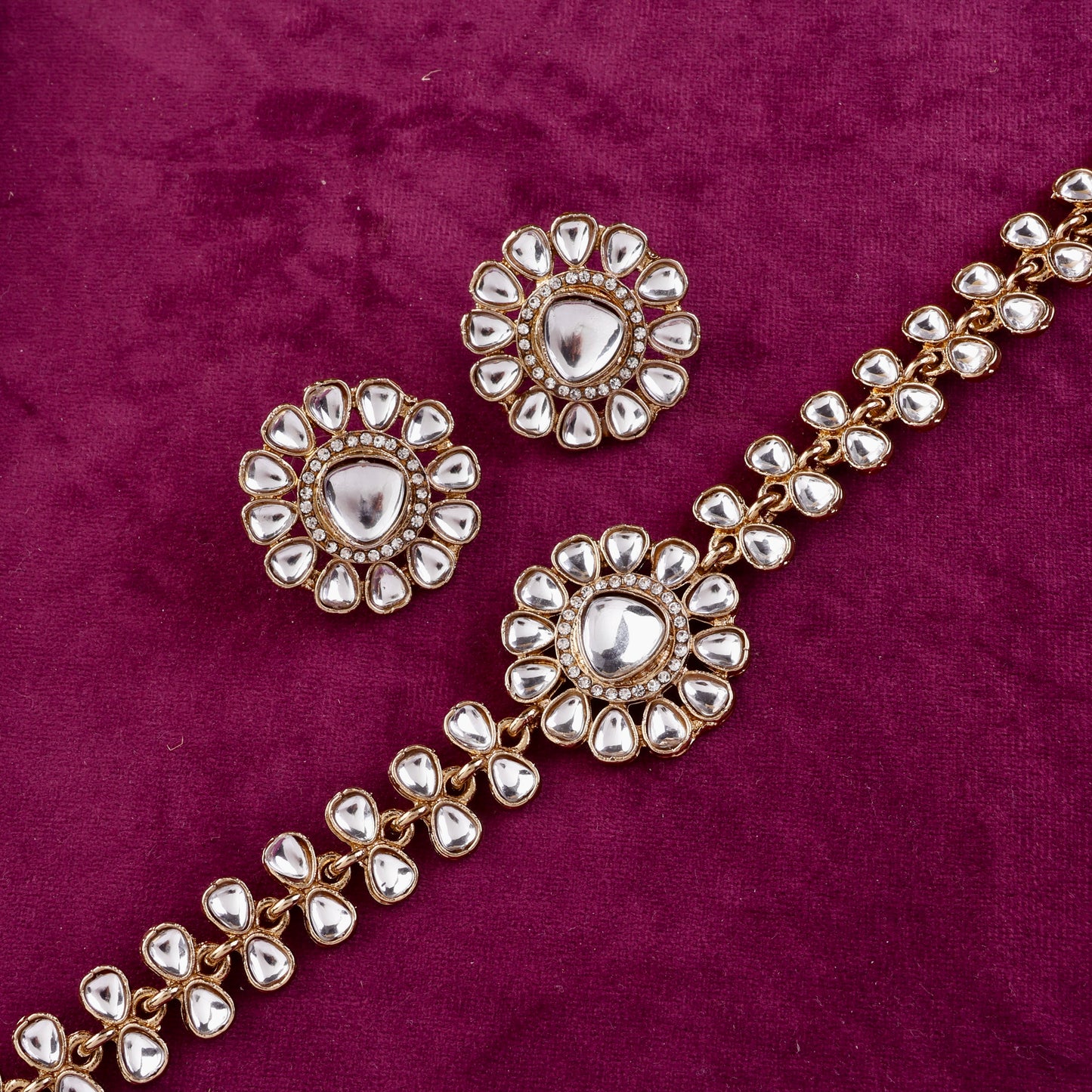 Eknoor Indo Western Necklace With Earrings