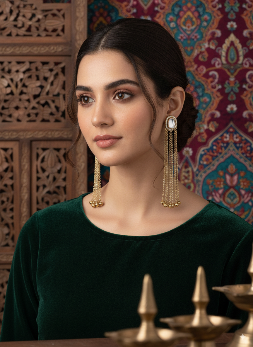 Shafaq Kashmiri Look Ghunghru Earring