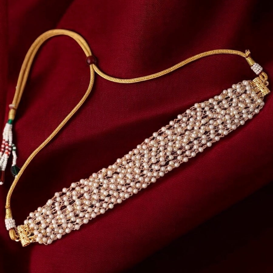 Priyasha Pearl Statement Choker NeckSet