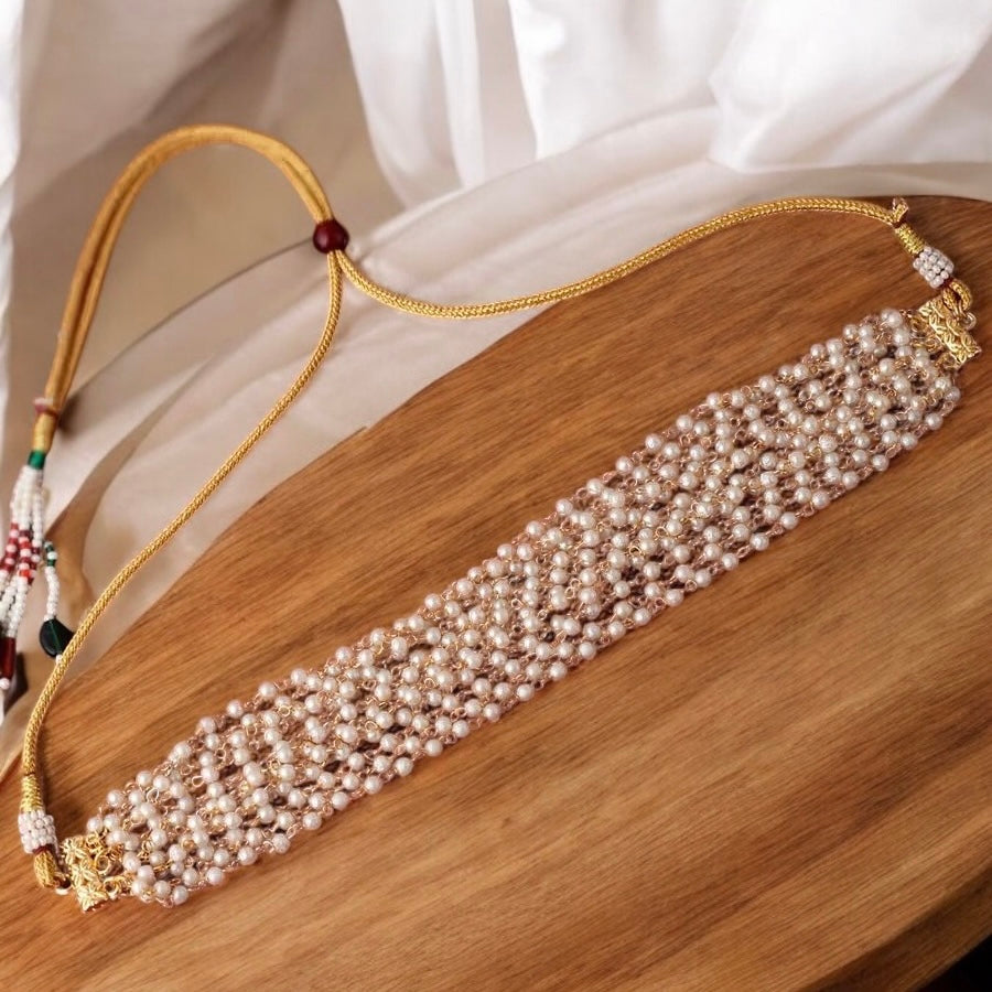 Priyasha Pearl Statement Choker NeckSet