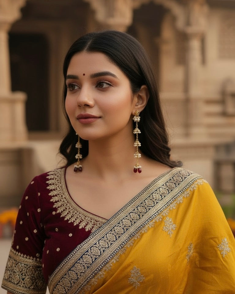 Ruby Aariz Kashmiri Look Earring