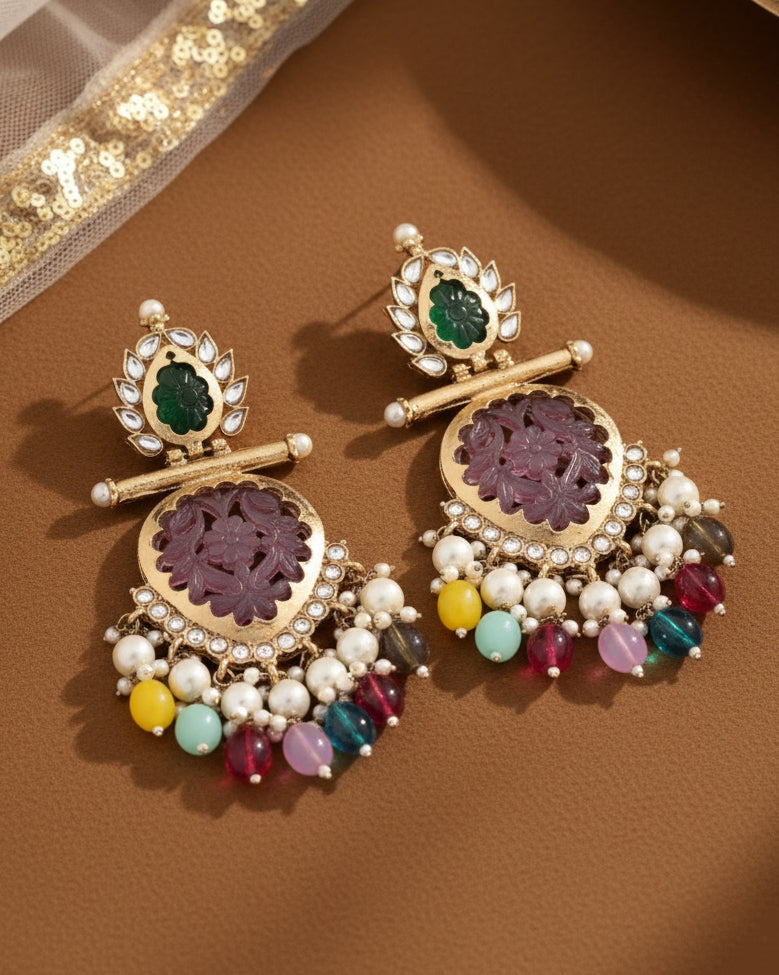 Blush Multi Sohum Chandbali