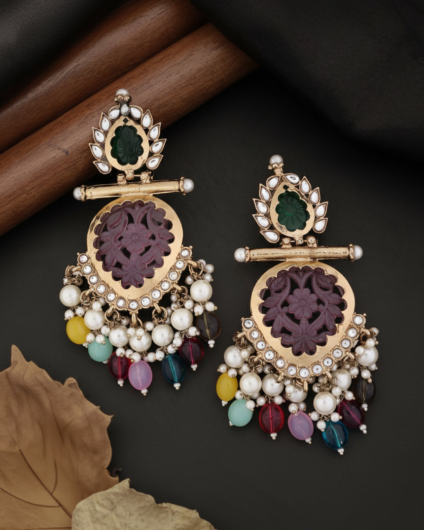 Blush Multi Sohum Chandbali