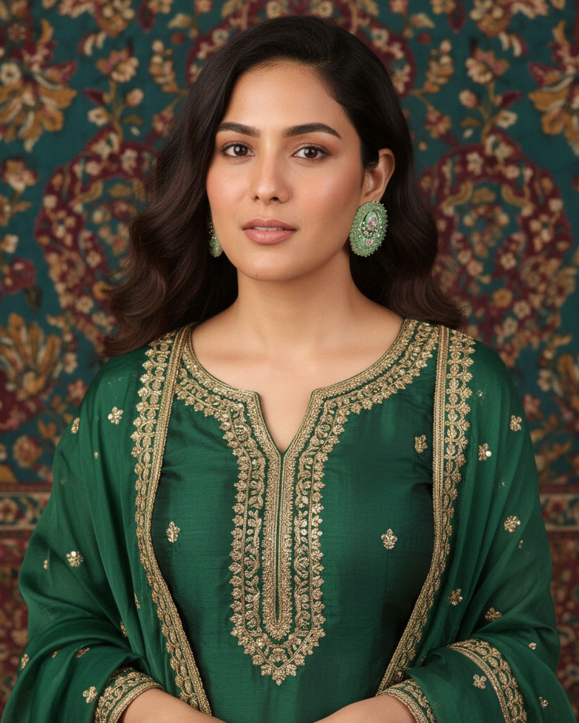 Mint Green Ashu Meena Stud