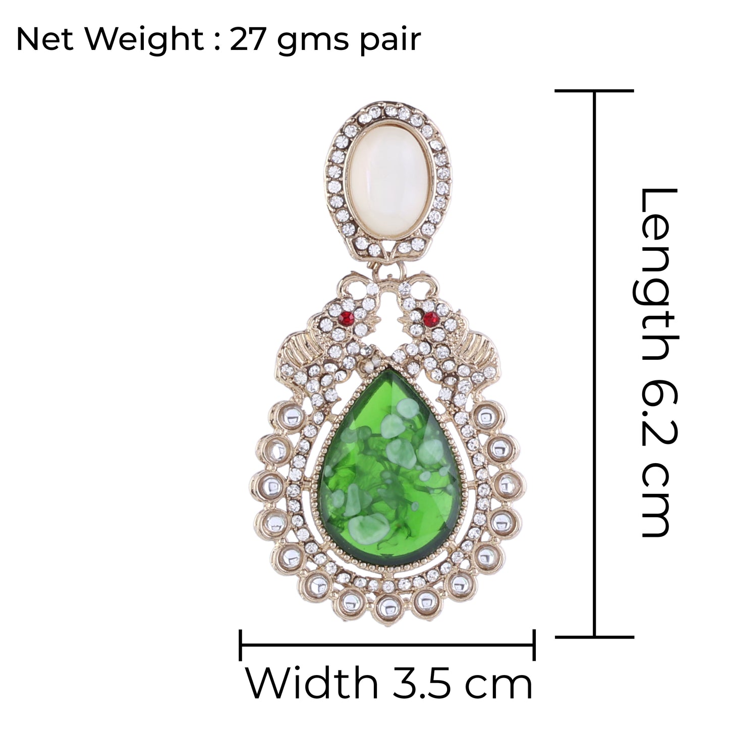 Green Daniel Zircon Earring