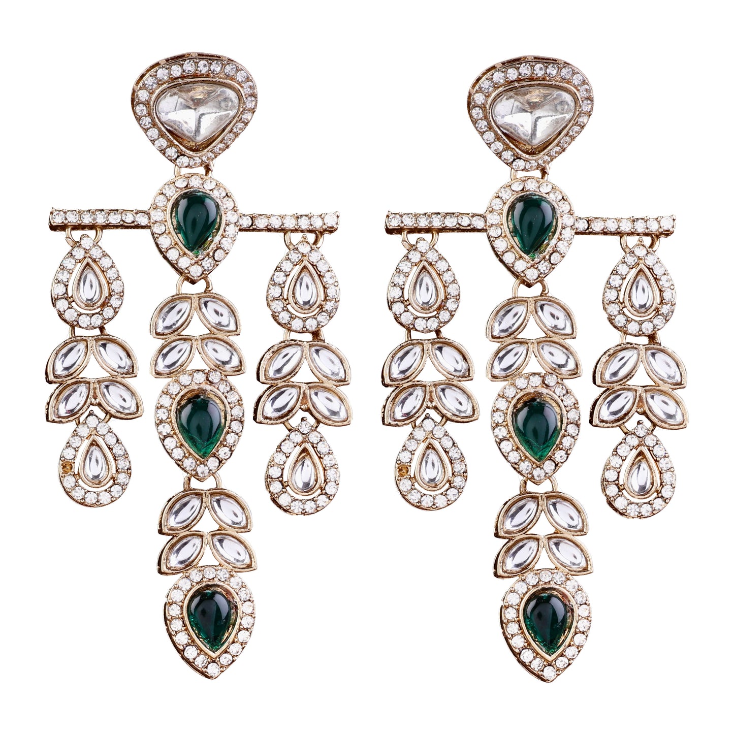 Green Japneet Premium Designer Zircone Earring
