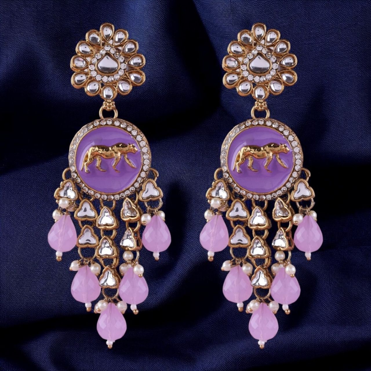 Lilac Arnav Bollywood Inspired Designer Earring