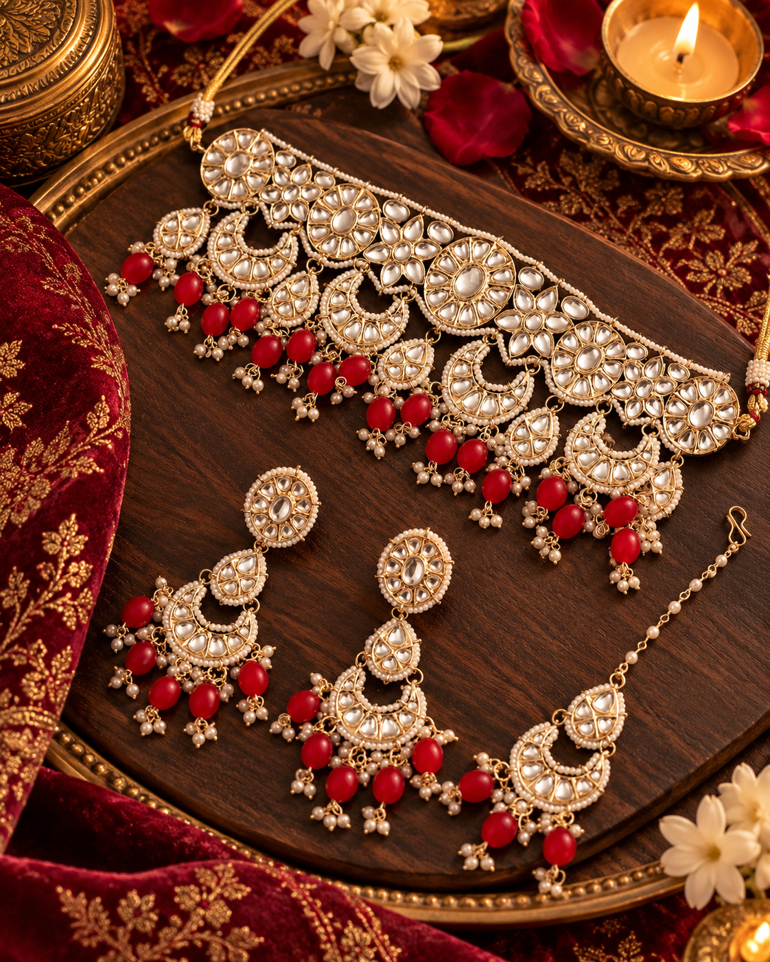 Red Maanvi Necklace
