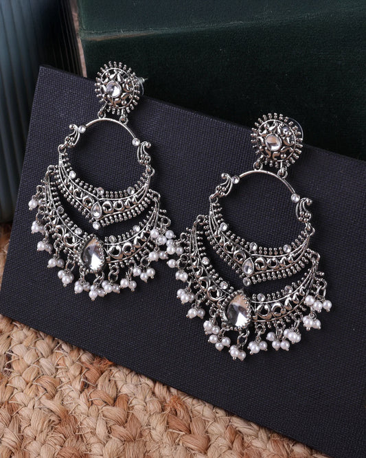 Silver Vahini Boho Earring