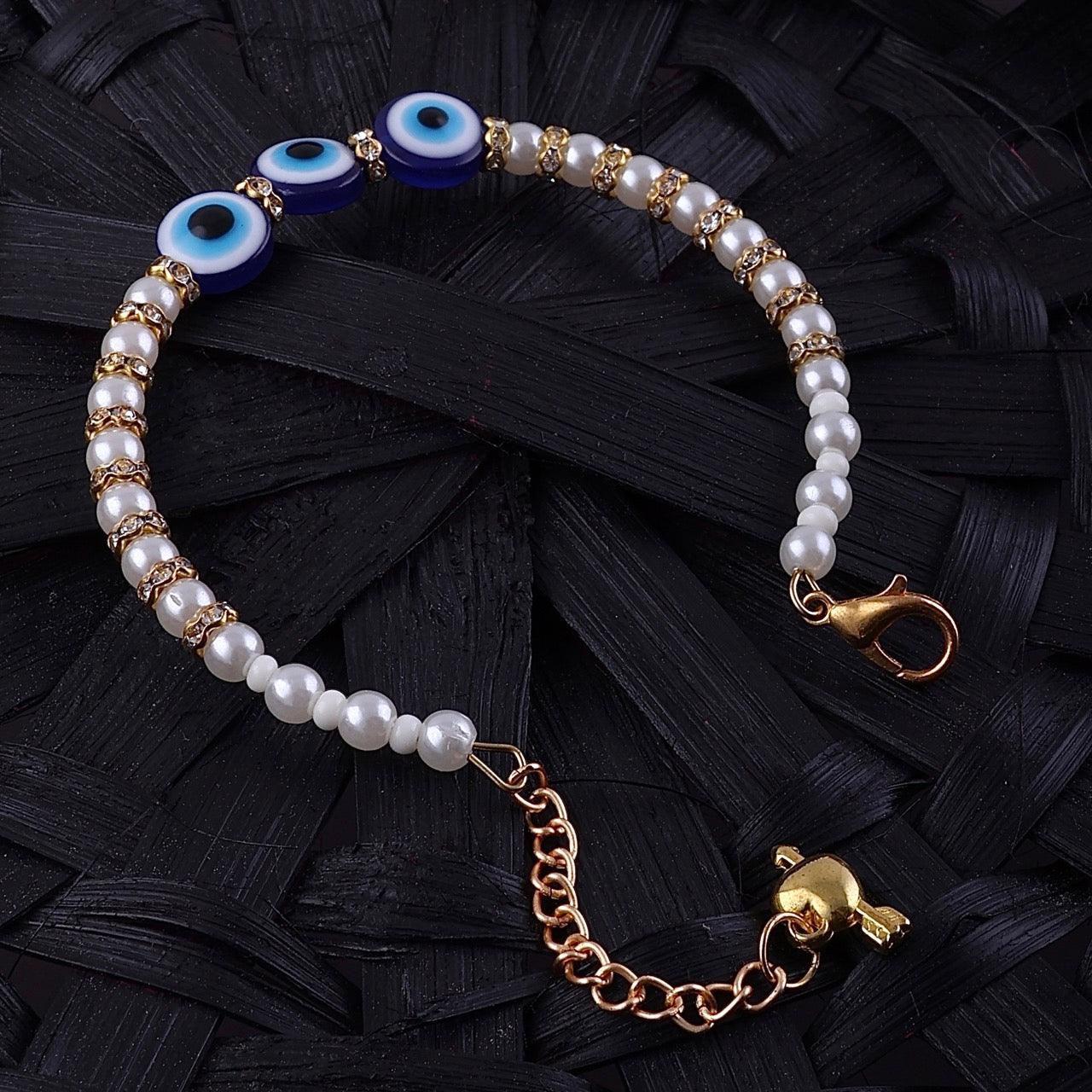 2.0 Evil Eye Pearl Bracelet