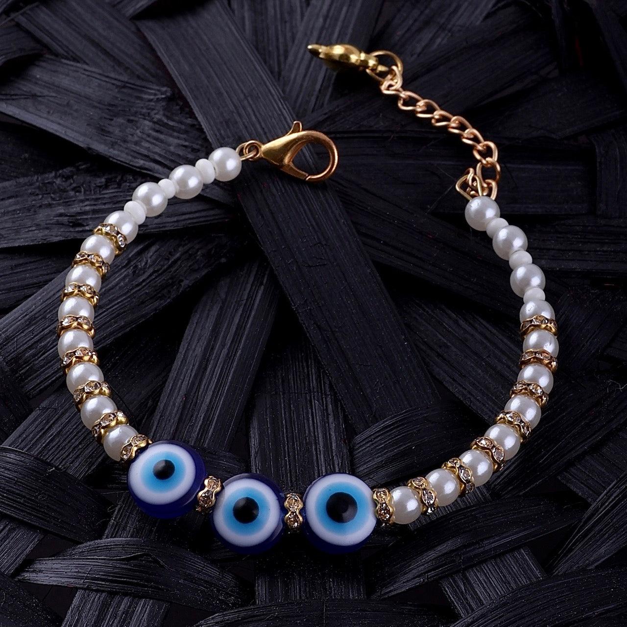 2.0 Evil Eye Pearl Bracelet