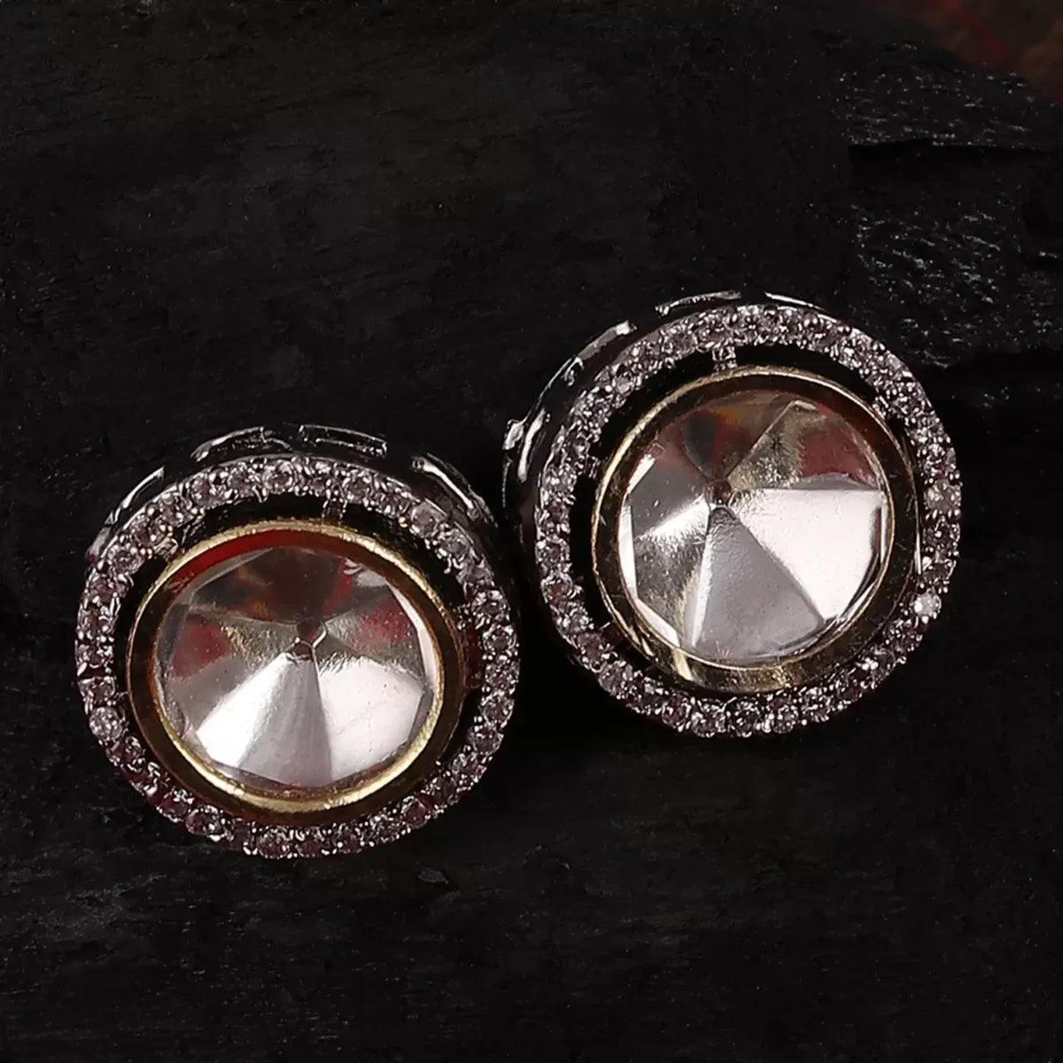 Nayan Polki Mangalsutra with Stud Earring