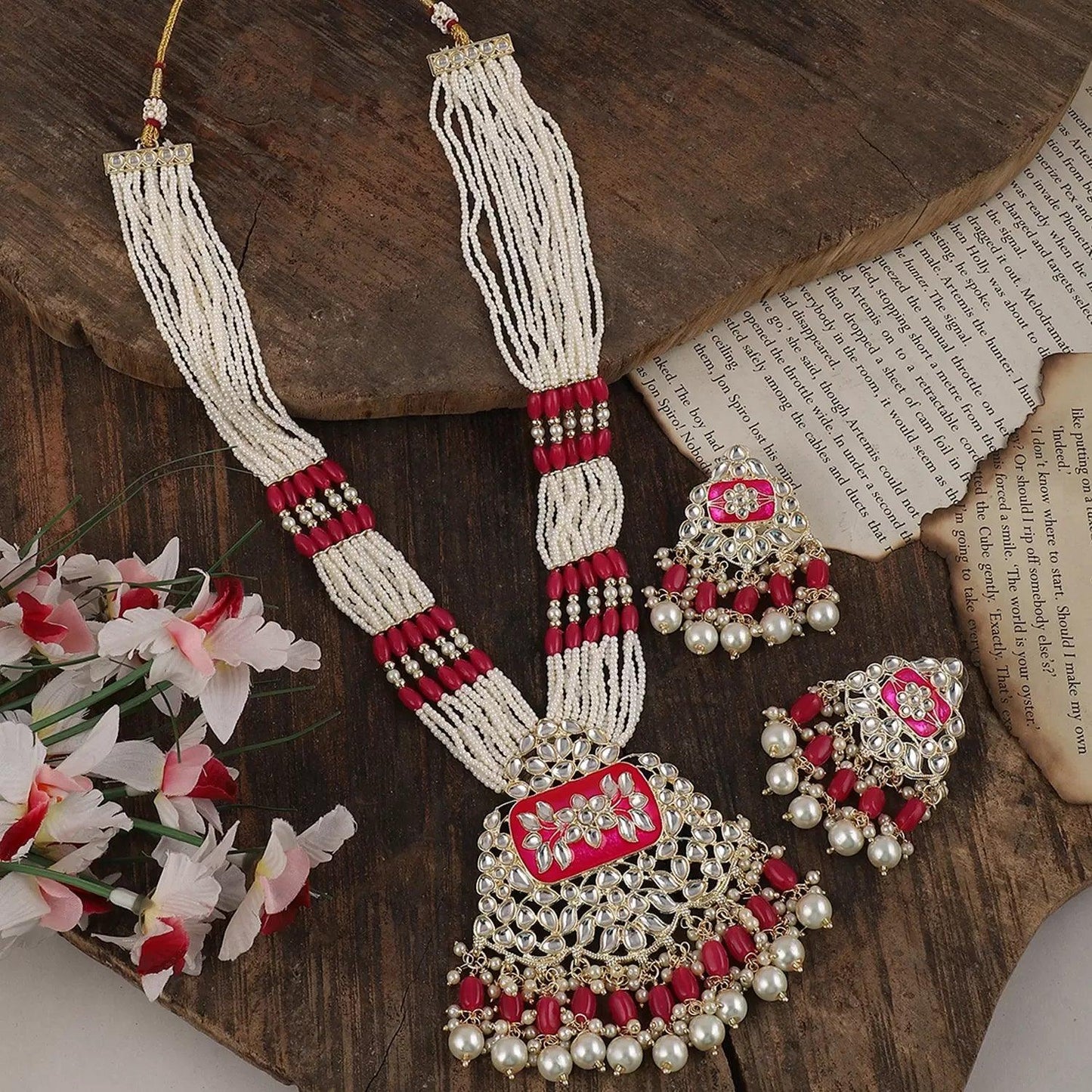 Pink Mannat Long Set