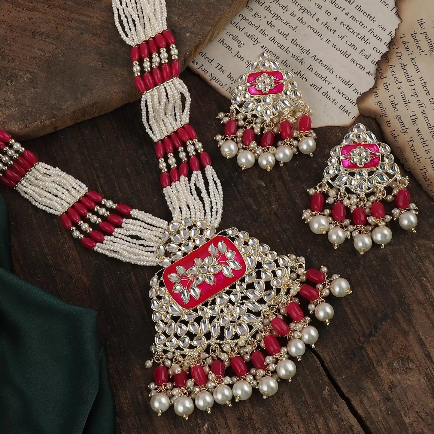 Pink Mannat Long Set