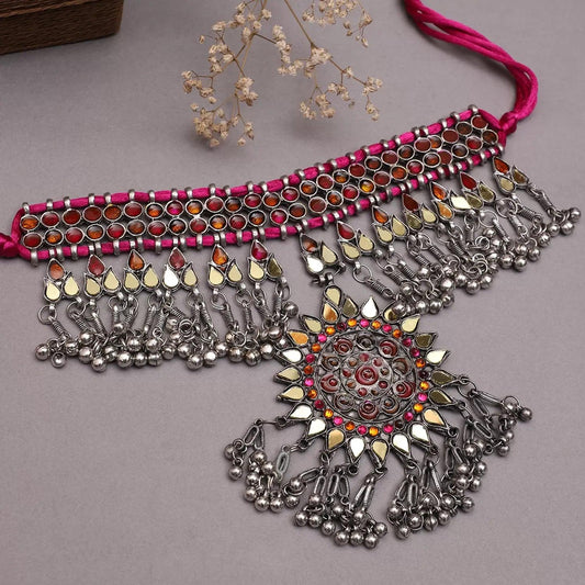 Pink Nora Afghani Choker