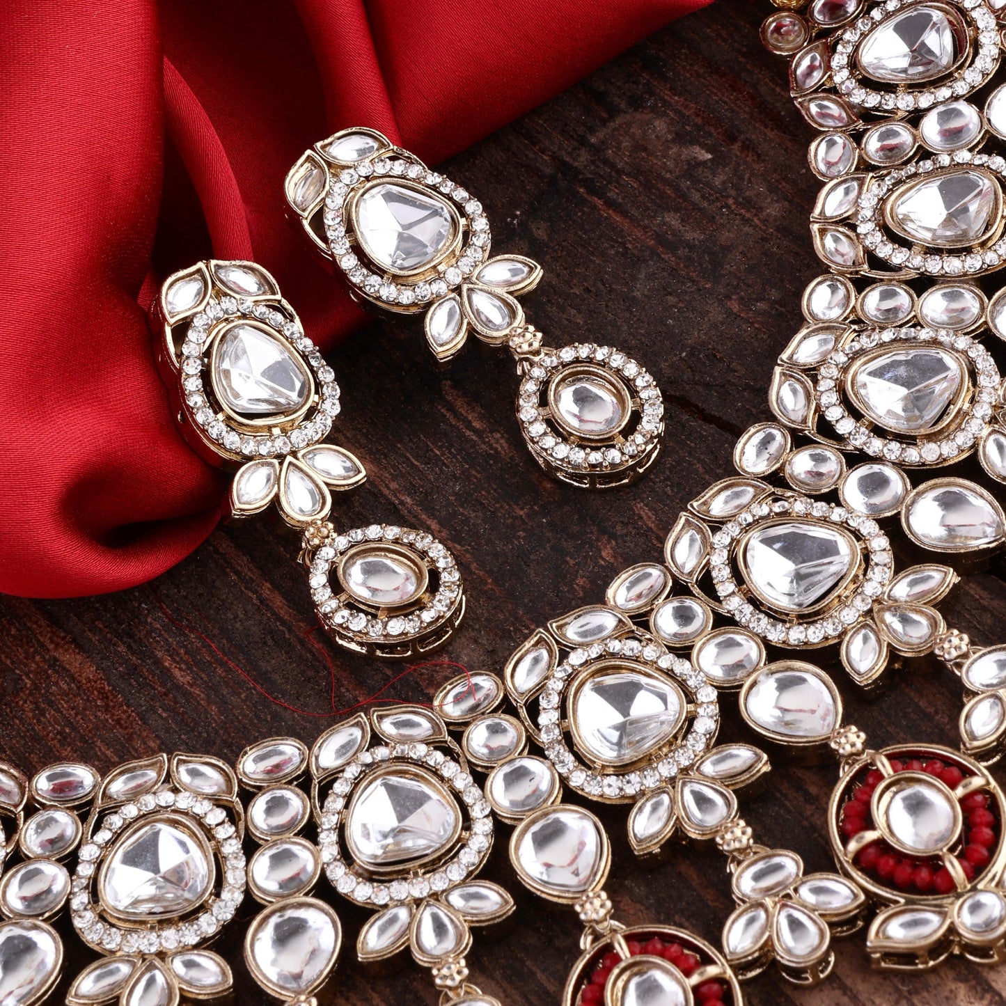 Maroon Sujata Necklace